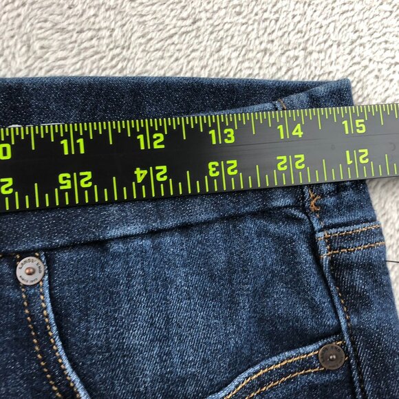 Lands End Womens Mid Rise Pull-On Skinny Jeans Size 6P Blue Denim Casual Stretch - Picture 5 of 16